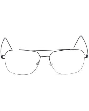 Lindberg Martin Browline Glasses - Black