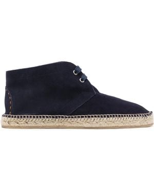 SCAROSSO Mojave Suede Espadrilles - Blue
