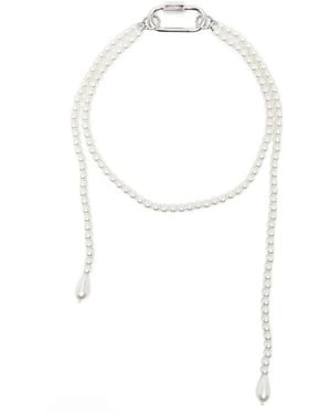 Simone Rocha Halsketting Met Imitatieparel - Wit