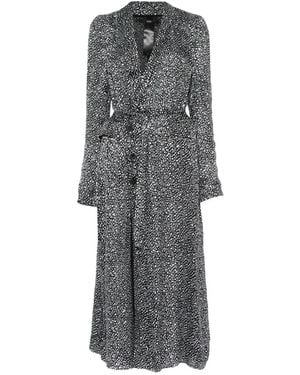 SAPIO Manteau À Motif Géométrique - Gray
