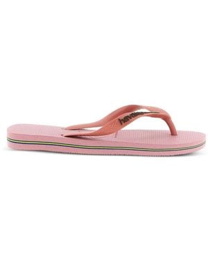 Havaianas Brasil Sandalen Mit Logo - Pink
