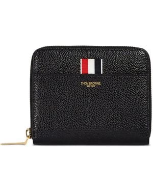 Thom Browne Stripe-Detail Wallet - Black