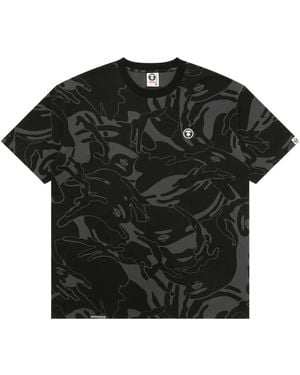 Aape By A Bathing Ape Ape Camouflage T-Shirt - Black