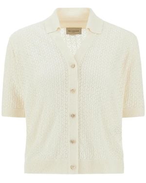 Paul & Shark Kurzärmeliger Cardigan - Weiß