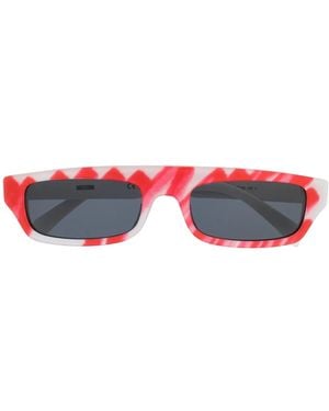 Moschino Brushstroke Sunglasses - Red