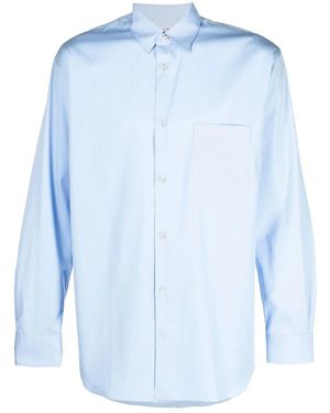 Comme des Garçons Long-Sleeve Cotton Shirt - Blue