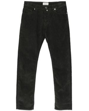 Jacob Cohen Bard Corduroy Straight-Leg Pants - Black
