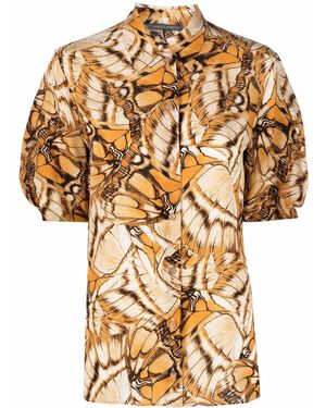 Alberta Ferretti Butterfly Print Shirt - Multicolour