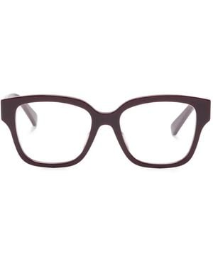 BVLGARI Gafas Tubogas Con Montura Rectangular - Marrón