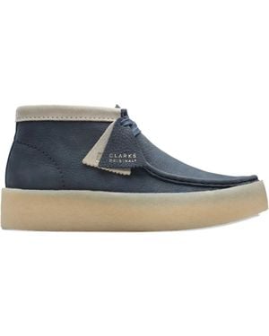 Clarks Wallabee Cup Desert Boots - Blue