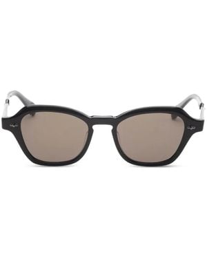 Garrett Leight Rell Geometric-Frame Sunglasses - Grey