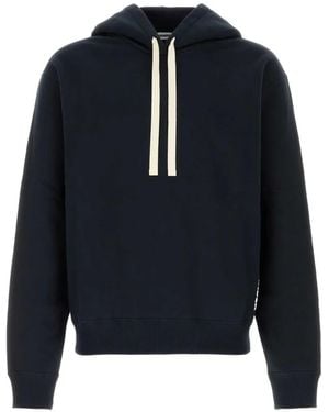 Jil Sander Drawstring-Fastening Hoodie - Blue