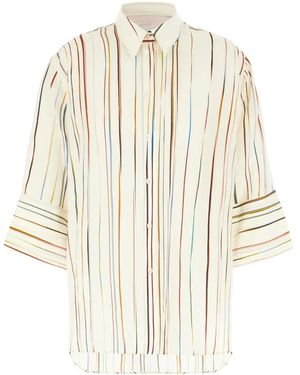 Paul Smith Signature Stripe Short-Sleeve Shirt - Natural