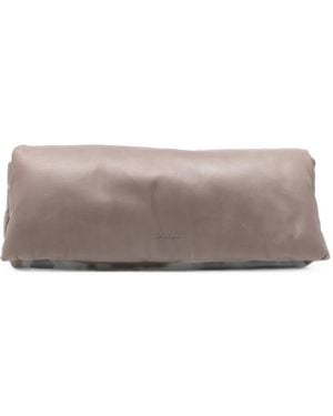 Rick Owens Padded Leather Clutch Bag - Grey