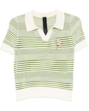 KAWAKEY T-Shirt Grandma's Bloom En Crochet - Green