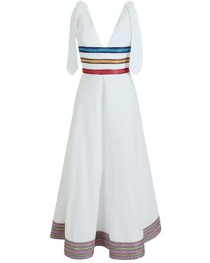Rosie Assoulin Tie Another Day Midi Dress - White
