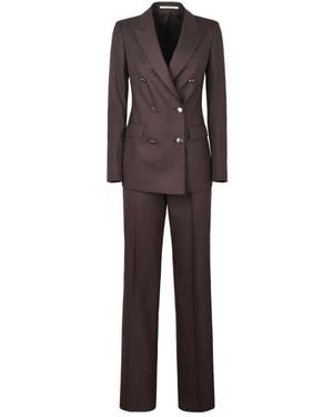 Tagliatore T-Parigi Double-Breasted Suit - Brown