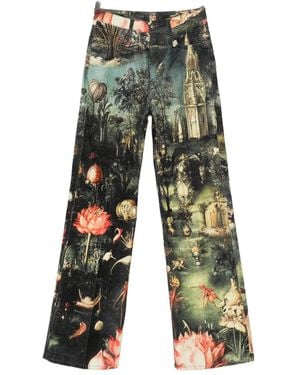 R13 Charlotte Straight-Leg Pants - Green