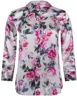 L'Agence Dani Blouse Met Bloemenprint - Roze