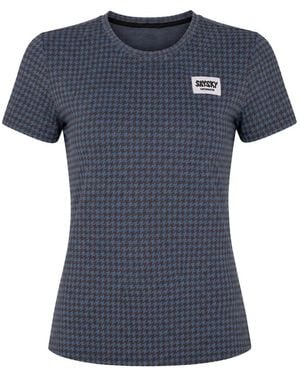 Saysky Combat Houndstooth T-Shirt - Blue