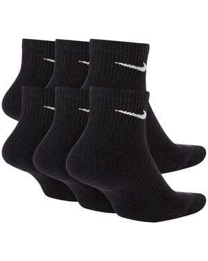 Nike Everyday Plus Cushion Cotton Ankle Socks (Pack Of Six) - Black