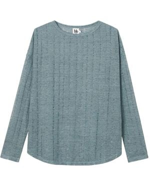 B+ AB Ladder-Knit Long-Sleeve Top - Blue