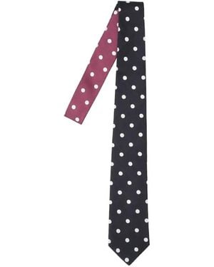Paul Smith Polka-Dot Silk Tie - White