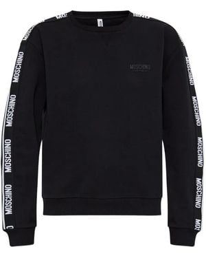 Moschino Sweat À Bande Logo - Bleu