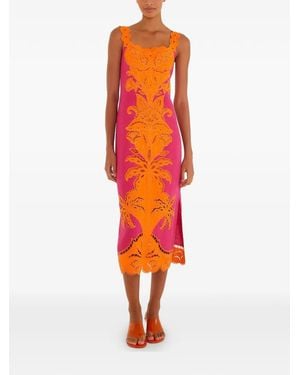 FARM Rio Cut-Out Embroidered Dress