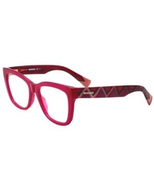 Missoni Gafas Con Estampado En Zigzag Y Montura Cuadrada - Rojo