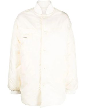 Sherpa Reversible Quilted Jacket - White