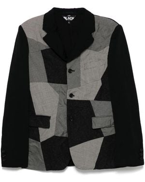 COMME DES GARÇON BLACK Paneled Blazer - Black