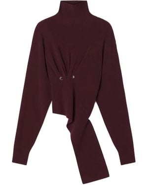 Lanvin セーフティピン ハイネックセーター - パープル