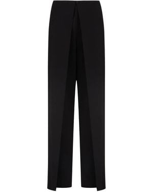 Emporio Armani クレープパンツ - ブラック