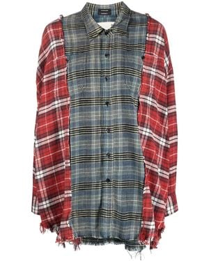 R13 Camicia Tartan - Rosso