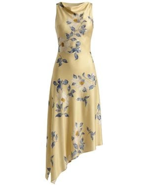 Reformation Robe Mi-Longue Scotia À Fleurs - Métallisé