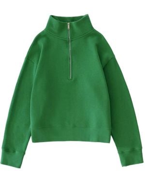 Studio Nicholson Thalen Half-Zip Jumper - Green