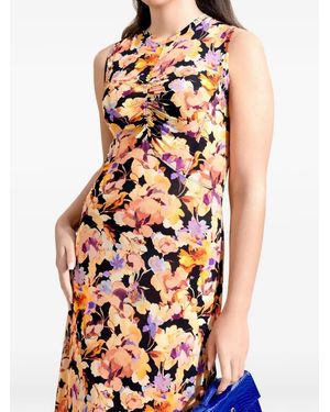 Ulla Johnson Lina floral-print midi dress - Negro
