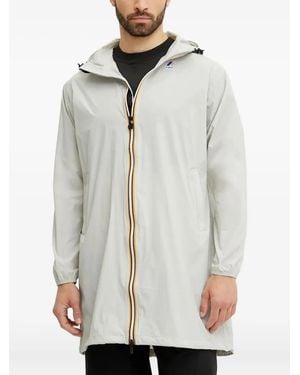 K-Way Kapuzenjacke Mit Reißverschluss - Weiß