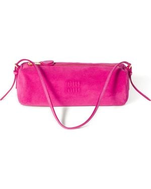 Miu Miu Bolso mini de ante - Rosa