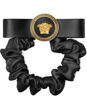 Versace Gianni Ribbon Scrunchie - Black