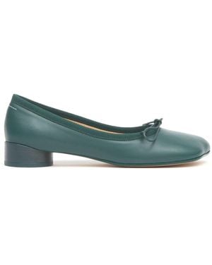 MM6 by Maison Martin Margiela Ballerines Anatomic À Détail De Nœud - Vert