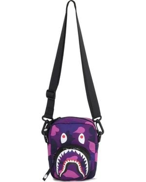 A Bathing Ape カモフラージュ メッセンジャーバッグ - ホワイト