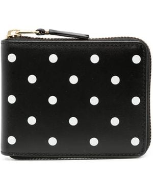 Comme des Garçons Comme Des Garcons Sa3100pd Polka Dot Wallet - Black