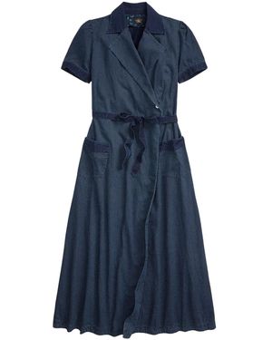RRL Abito Denim A Pois - Blu