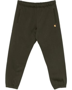 Carhartt Chase Logo-Detail Sweatpants - Green