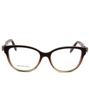 BVLGARI Serpenti Cat-Eye Glasses - Brown