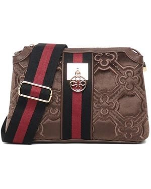 V73 Cate Quilted-pattern Crossbody Bag - ブラウン