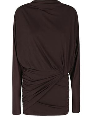 ANDAMANE Wisteria Mini-Jurk - Bruin