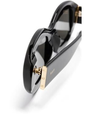 Retrosuperfuture Tutto Oval-Frame Sunglasses - Black